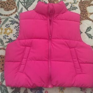 BRAND NEW PINK PUFFER VEST